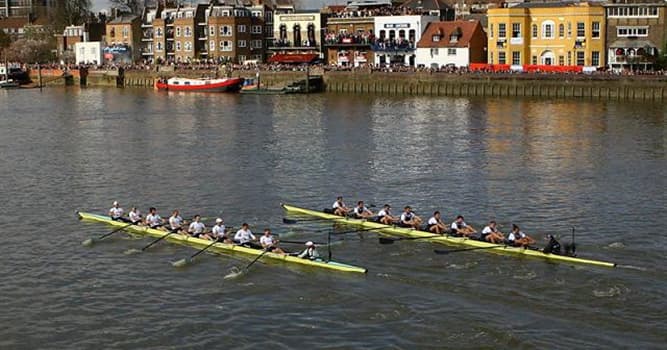 Sport Trivia Question: How long is the annual Boat Race held between the Oxford University and the Cambridge University Boat Clubs?