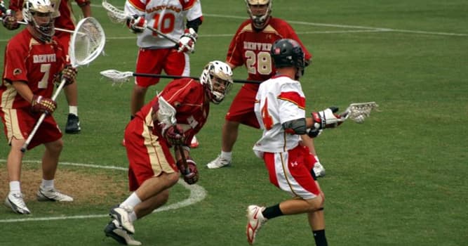 Sport Trivia Question: How many players start the match on a men's field lacrosse team?