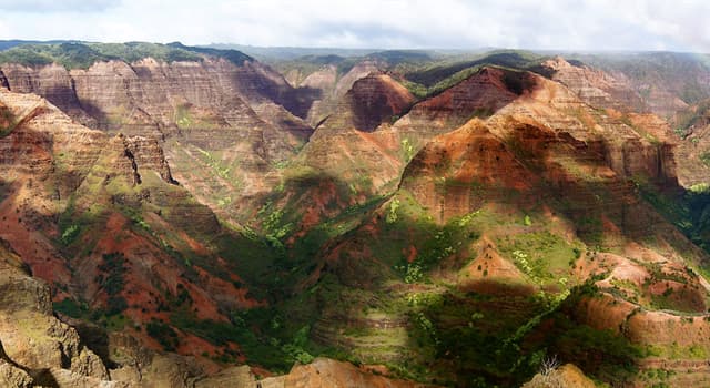 Aardrijkskunde Trivia Vraag: Waar bevindt zich de Waimea Canyon?