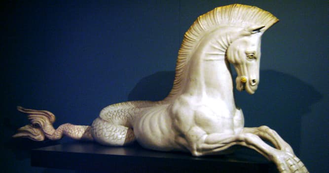 Culture Trivia Question: In Greek mythology, what was the name of a monster also known as a 'sea-horse'?