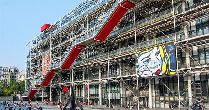 Cultuur Trivia Vraag: Waar staat het "Centre Pompidou" bekend om?