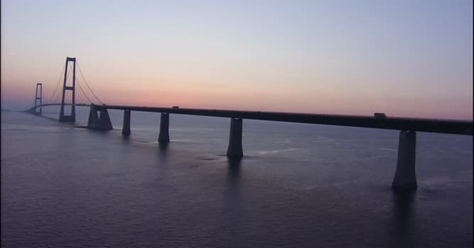 Geografía Pregunta Trivia: ¿Cuántos kilómetros de longitud tiene el Puente Gran Cinturón o Great Belt?