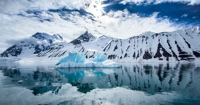 Geography Trivia Question: Into how many parts is Antarctica divided?