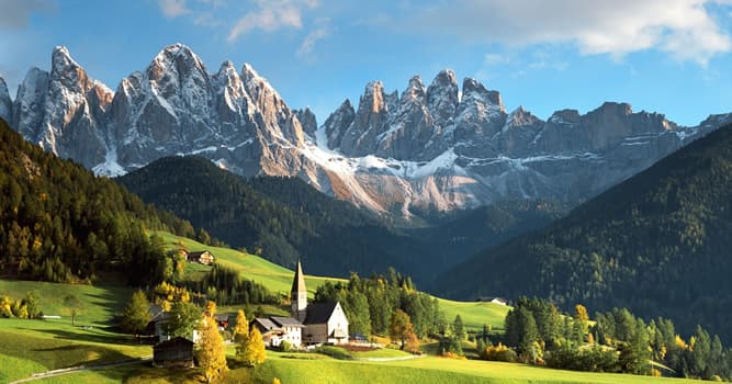 Aardrijkskunde Trivia Vraag: De Alpen strekken zich uit over hoeveel landen?