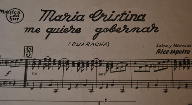 Historia Pregunta Trivia: ¿A quién se refiere la canción titulada "María Cristina me quiere gobernar"?
