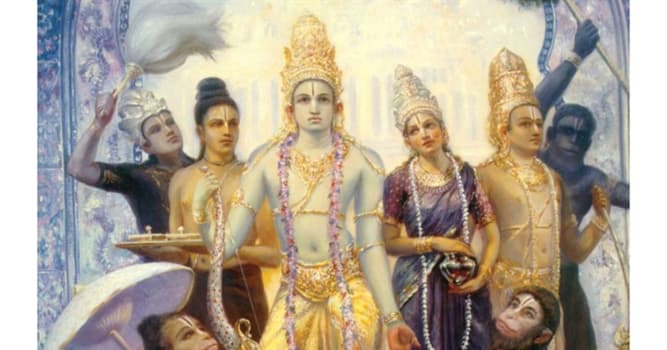 Cultuur Trivia Vraag: Wie is de hoofdpersoon in het hindoeïstische epos "Ramayana"?