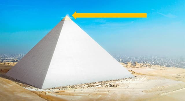 Geschiedenis Trivia Vraag: Welke van deze is het bovenste stuk of de sluitsteen van een Egyptische piramide of obelisk?