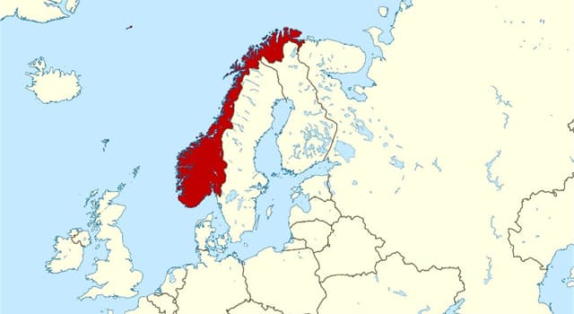 Geografia Pytanie-Ciekawostka: Na którym półwyspie leży Norwegia?