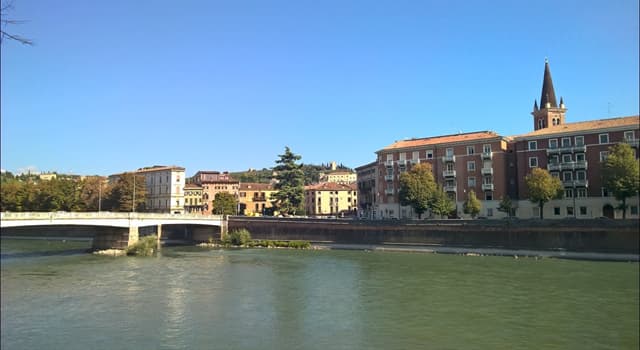 Geografía Pregunta Trivia: ¿Qué río pasa por las ciudades de Trento y Verona?
