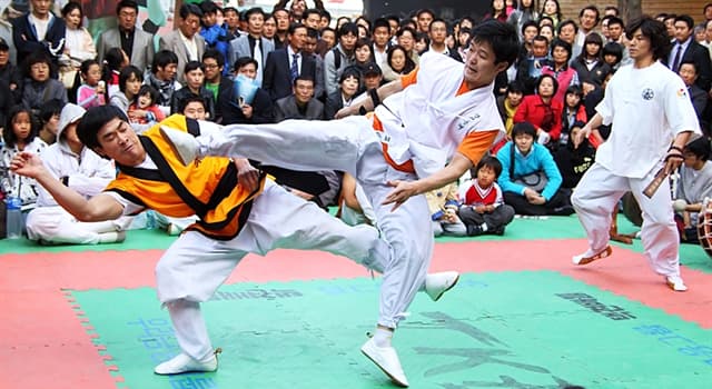 Sport Trivia Question: Taekkyeon is a traditional martial art of which country?