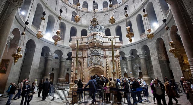 Aardrijkskunde Trivia Vraag: In welke stad staat de Christelijke Heilig-Grafkerk?