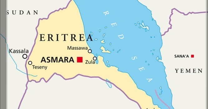 Geschiedenis Trivia Vraag: In welke werelddeel ligt Eritrea?