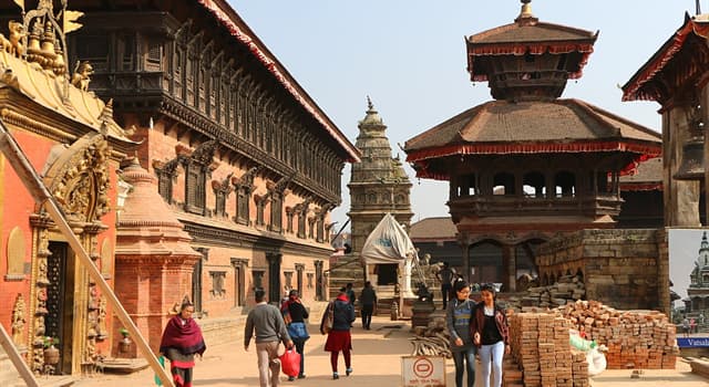 Aardrijkskunde Trivia Vraag: Waar ligt de stad Bhaktapur?