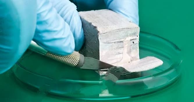 Science Trivia Question: Which of the following is a soft metal that can be cut with a knife?