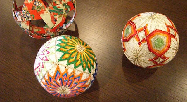 Culture Trivia Question: The national technique of which country is the embroidery on balls "temari"?