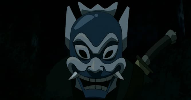 Films & TV Trivia Vraag: Welk personage in Avatar the Last Airbender zat achter dit masker en was bekend als "De Blauwe Geest"?