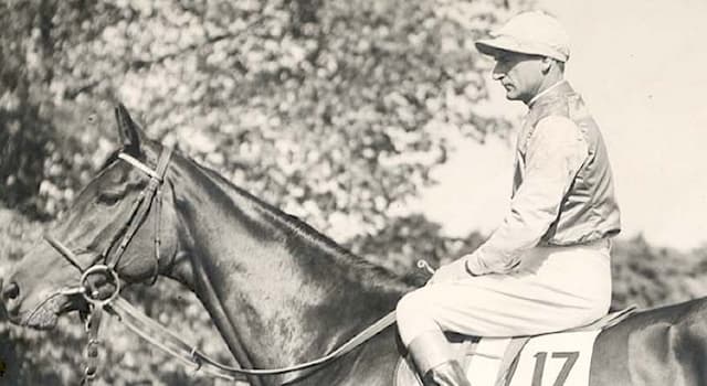 Sport Trivia Question: What was unusual about jockey Frank Hayes' winning race at Belmont Park in 1923?