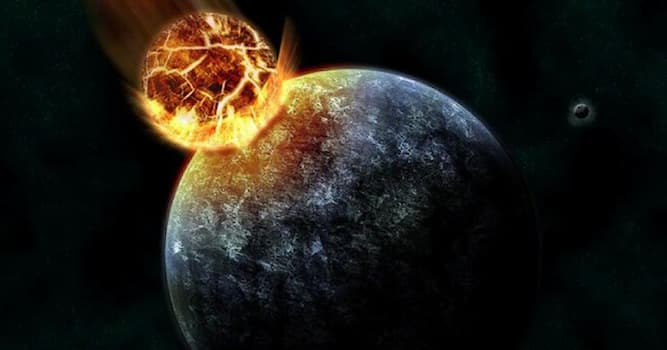 Наука Вопрос: Как называлась планета, предположительно столкнувшаяся с Землёй, способствуя образованию Луны?