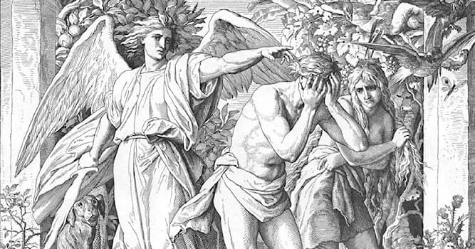 Культура Вопрос: Кто из архангелов, согласно библейским текстам, изгнал Адама и Еву из райских садов?