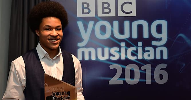 Culture Trivia Question: The British musician who won the BBC Young Musician award in 2016 plays which instrument?
