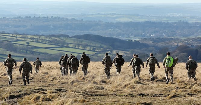 Geography Trivia Question: The UK's Royal Marines' famous 30-mile speed march in basic training, is undertaken in which National Park?