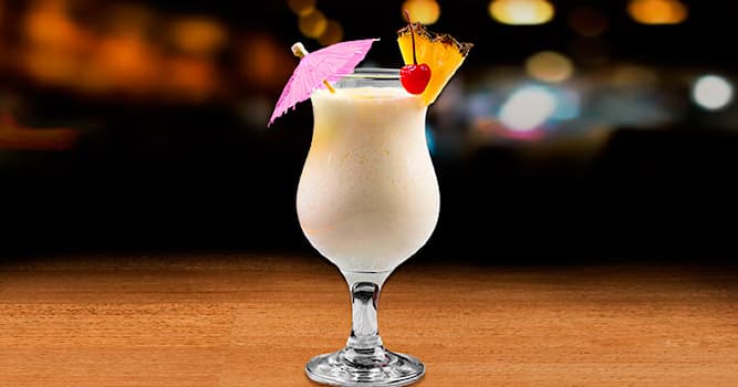 Culture Trivia Question: What alcoholic beverage is generally used in Piña Colada cocktail?
