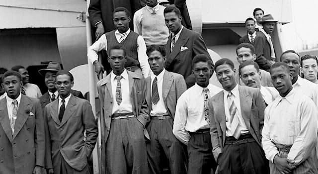 Society Trivia Question: Where were people from the "Windrush generation" native to?