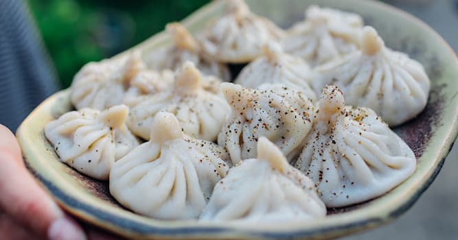 Culture Trivia Question: Which country's national dish is khinkali?