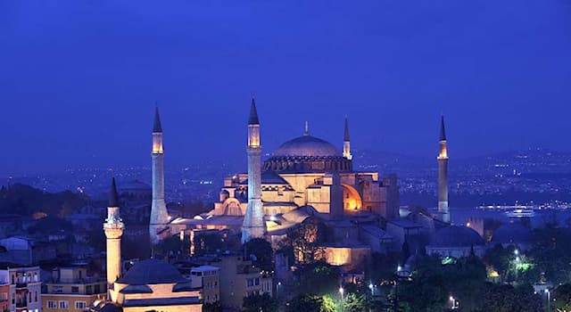 History Trivia Question: Which mosque was built as a Christian church in the 6th century CE?