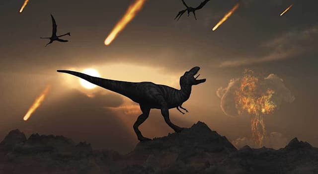 Nature Trivia Question: Which classification of dinosaurs survived extinction caused by a cataclysmic event 65 million years ago ?