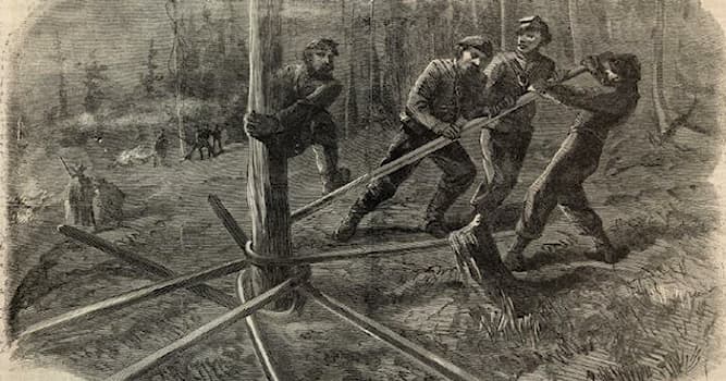 История Вопрос: Для чего американский генерал Шерман придумал в XIX веке сгибать разогретые рельсы вокруг дерева?
