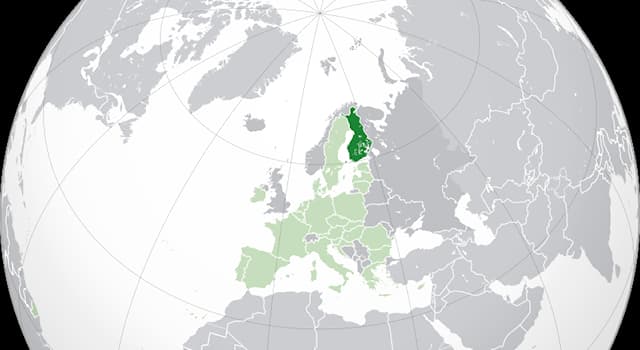 География Вопрос: Какая европейская страна выделена на карте ярко-зелёным цветом?
