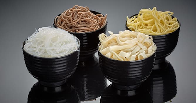Society Trivia Question: Which noodles are also called "cellophane noodles" and "glass noodles"?