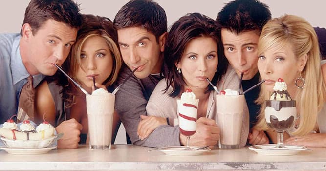 Movies & TV Trivia Question: Which sitcom stars are depicted in the picture?
