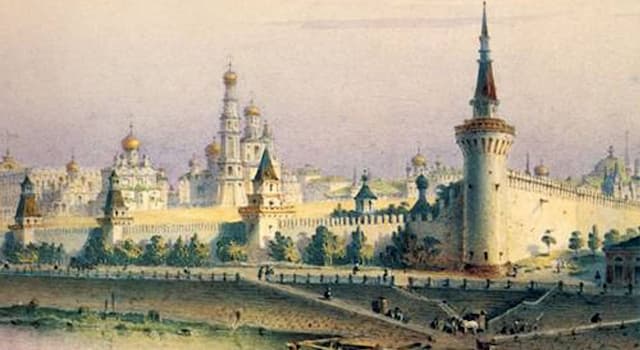 История Вопрос: При каком правителе России был построен Белокаменный Московский Кремль?