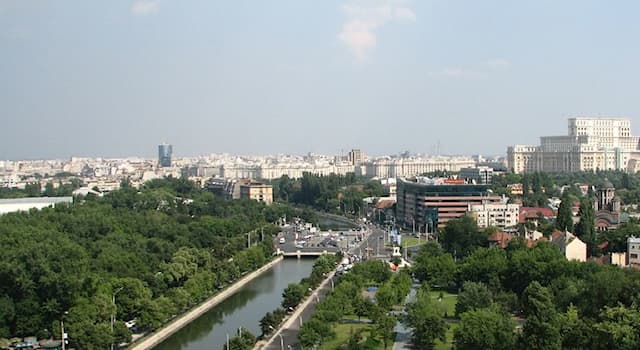 Geography Trivia Question: Which European country's capital city is situated along the Dâmbovița River?