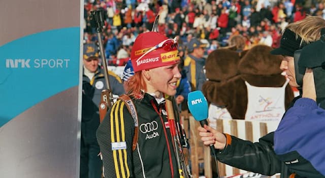 Sport Trivia Question: In which country was the biathlete Kati Wilhelm born?
