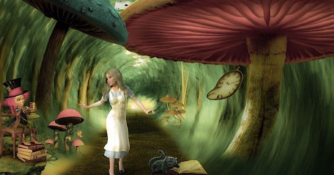 Culture Trivia Question: What is the name of a girl who falls into "Wonderland" of Lewis Carroll?