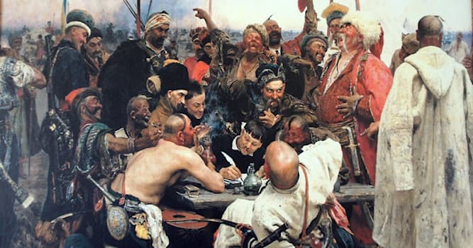 Культура Вопрос: Чем заняты казаки на картине Ильи Репина "Запорожцы"?