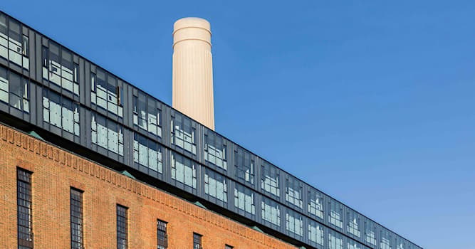 Geography Trivia Question: How many chimneys does London's Battersea Power Station have?
