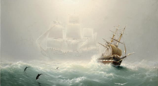 Культура Вопрос: Как называется парусный корабль-призрак, который не может пристать к берегу и обречён вечно бороздить моря?