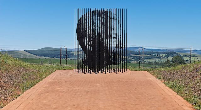 Culture Trivia Question: To whom was the monument of 50 steel columns in South Africa built?