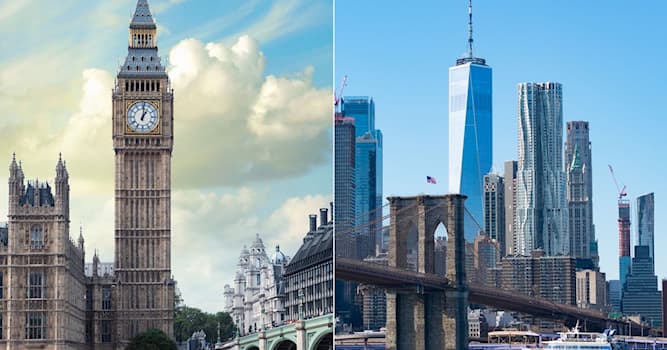 Aardrijkskunde Trivia Vraag: Wat is de afstand in kilometers tussen de steden New York en London?