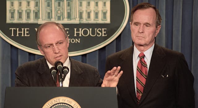 Society Trivia Question: What government position did Dick Cheney hold during the presidency of George H. W. Bush?