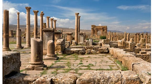 Geography Trivia Question: Where are the ruins of the Roman city of Timgad?