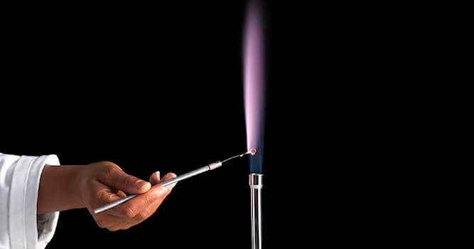 Science Trivia Question: Which of the following elements burns lilac (pink) in a fire?
