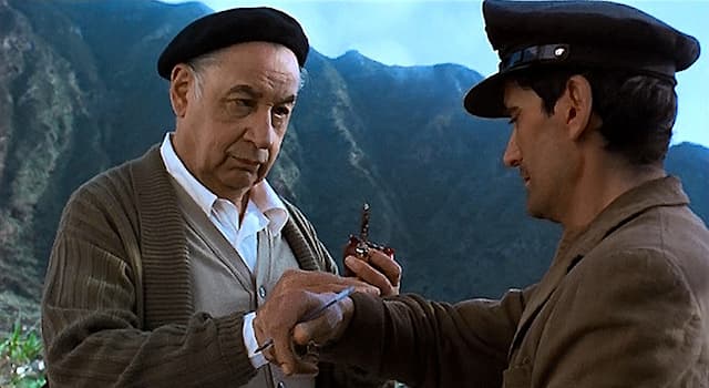 Movies & TV Trivia Question: Which real life writer featured in the film "Il Postino - The Postman"?