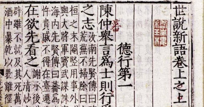 文化 小問題：《世說新語》記錄了誰的軼事？