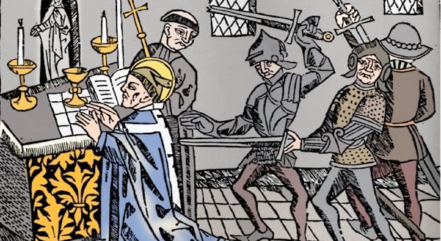 History Trivia Question: In what year was Saint Thomas Becket brutally murdered in Canterbury Cathedral?