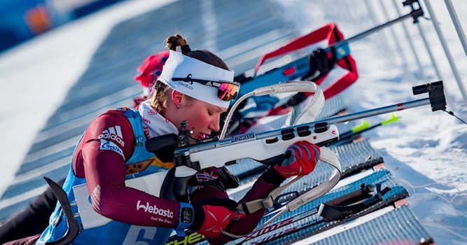 Sport Trivia Question: What equipment is used in biathlon?